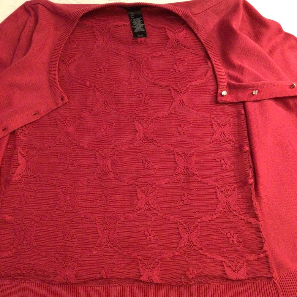Knitted red sweater, NWOT - Picture 4 of 14